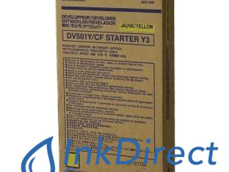 Genuine Konica Minolta 960904 960-904 8937858 8050  DV501Y Developer   Starter Yellow For Sale