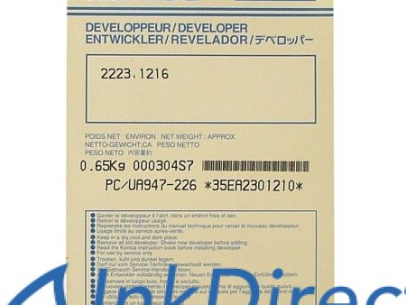 Genuine Konica Minolta 947226 947-226 Developer   Starter Black For Sale