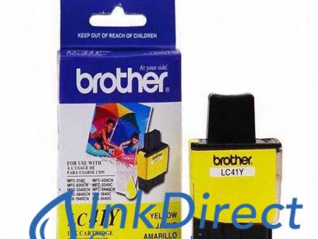 Genuine Brother LC41Y LC-41Y Ink Jet Cartridge Yellow Fashion