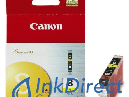 Genuine Canon 0623B002AA  CLI-8Y Ink Jet Cartridge Yellow on Sale