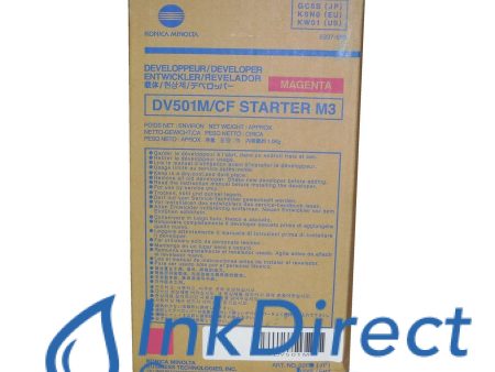 Genuine Konica Minolta 960906 960-906 8937859 8050  DV501M Developer   Starter Magenta Supply